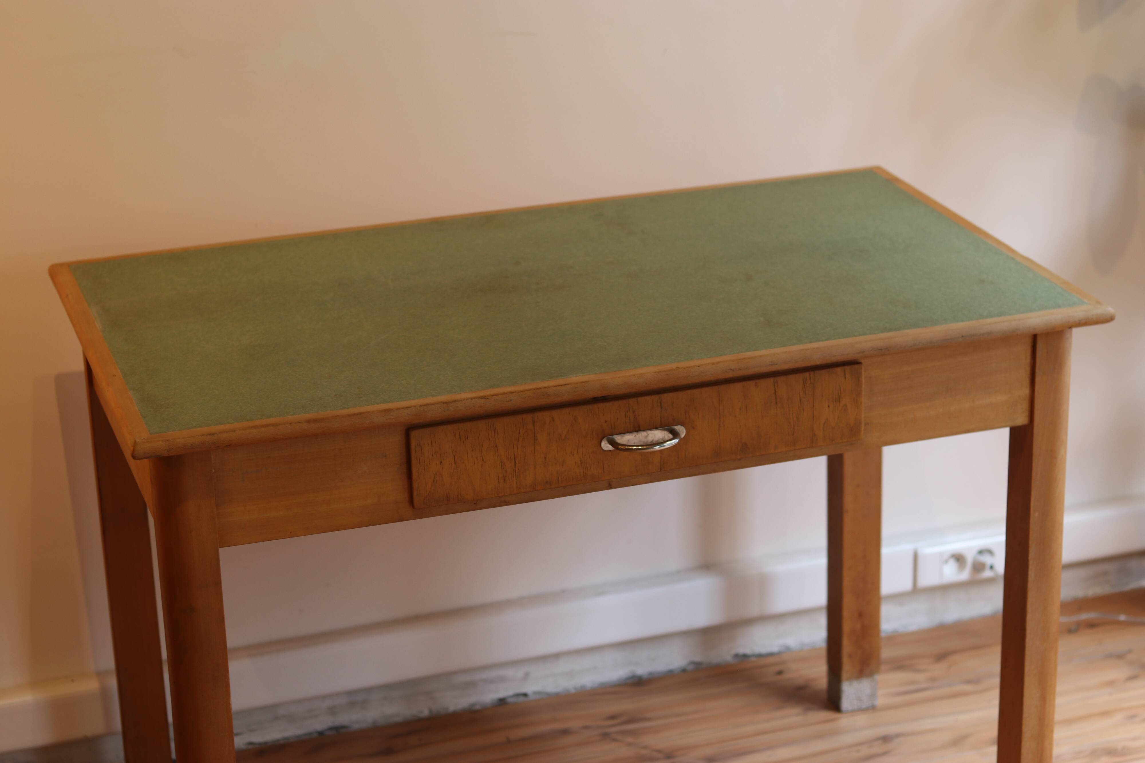 Light wood kitchen or office table, 1930s-40s