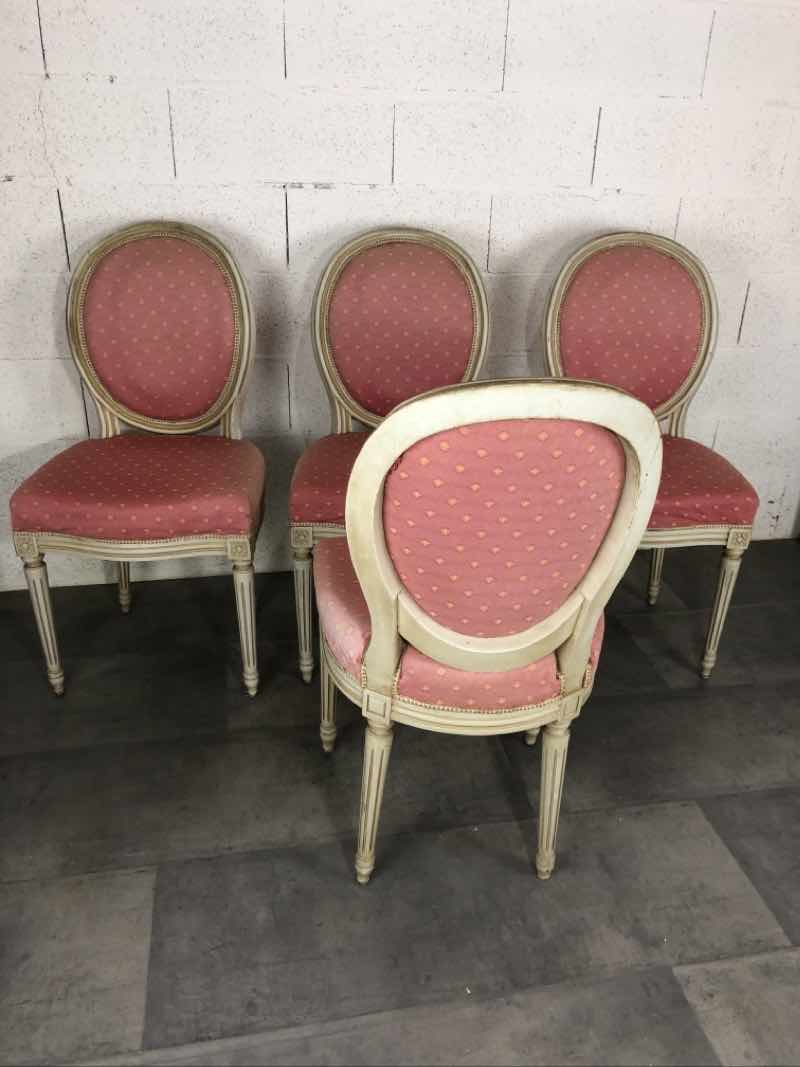 Suite of 4 medallion chairs