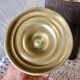 Golden copper candle holder with Belle Epoque pusher