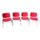 Set de 4 chaises DSC 106 de Giancarlo Piretti pour Castelli