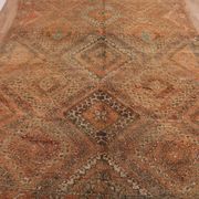 Peach Vintage Moroccan Rug 186 x 329 cm, Berber Wool Rug, Handmade Boho Rug