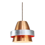Italian  Aluminum Space Age Pendant Lamp in Copper color, 1970s