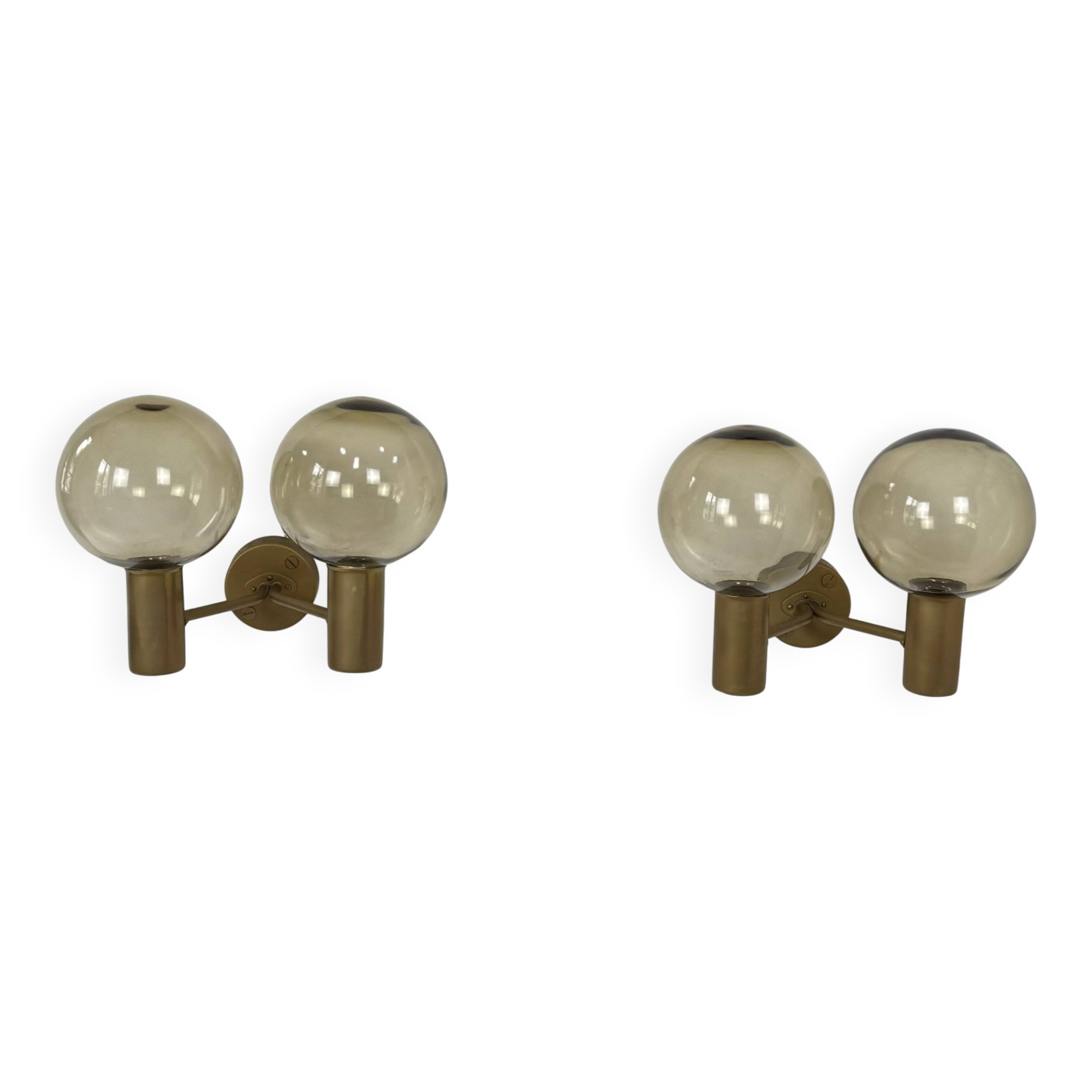 Pair of vintage double wall lights, Hans-Agne Jakobsson V 149/2 Sweden 70