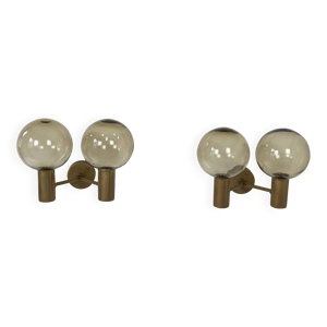 Paire d'appliques doubles,