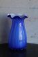 Vintage Italian Cobalt Blue Blown Glass Vase
