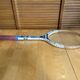 Vintage dunlop saphir wooden tennis racket + sports cover #e2