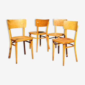 Set of 4 chairs Thonet bistro 50s/60s