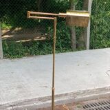 Lampadaire italien en laiton doré à bras oscillant