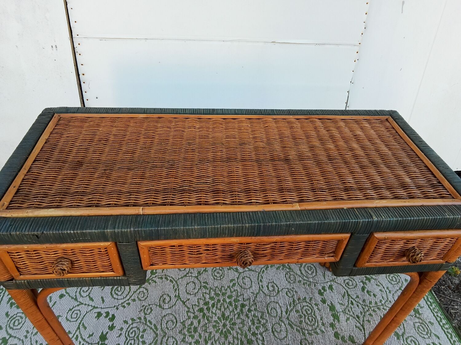 Rattan console