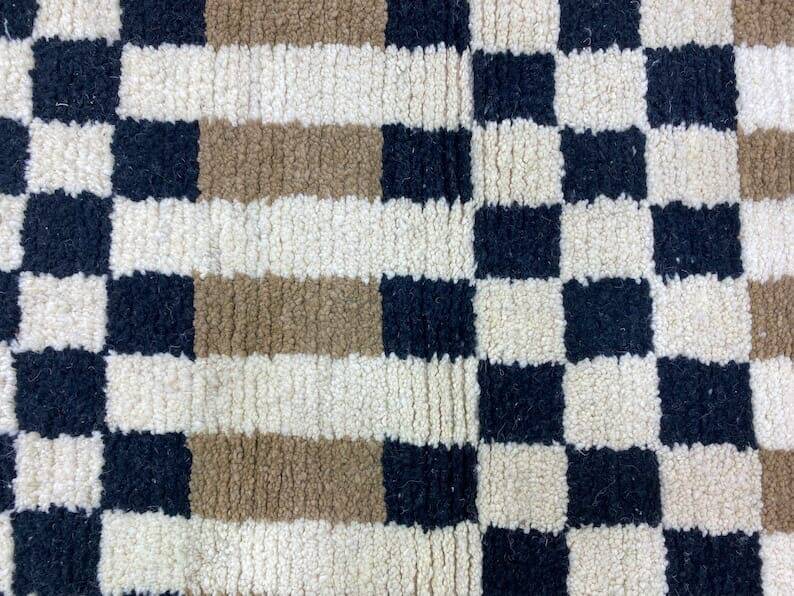 Beni Ourain Berber rug in wool, size 1.5/2.5 m.