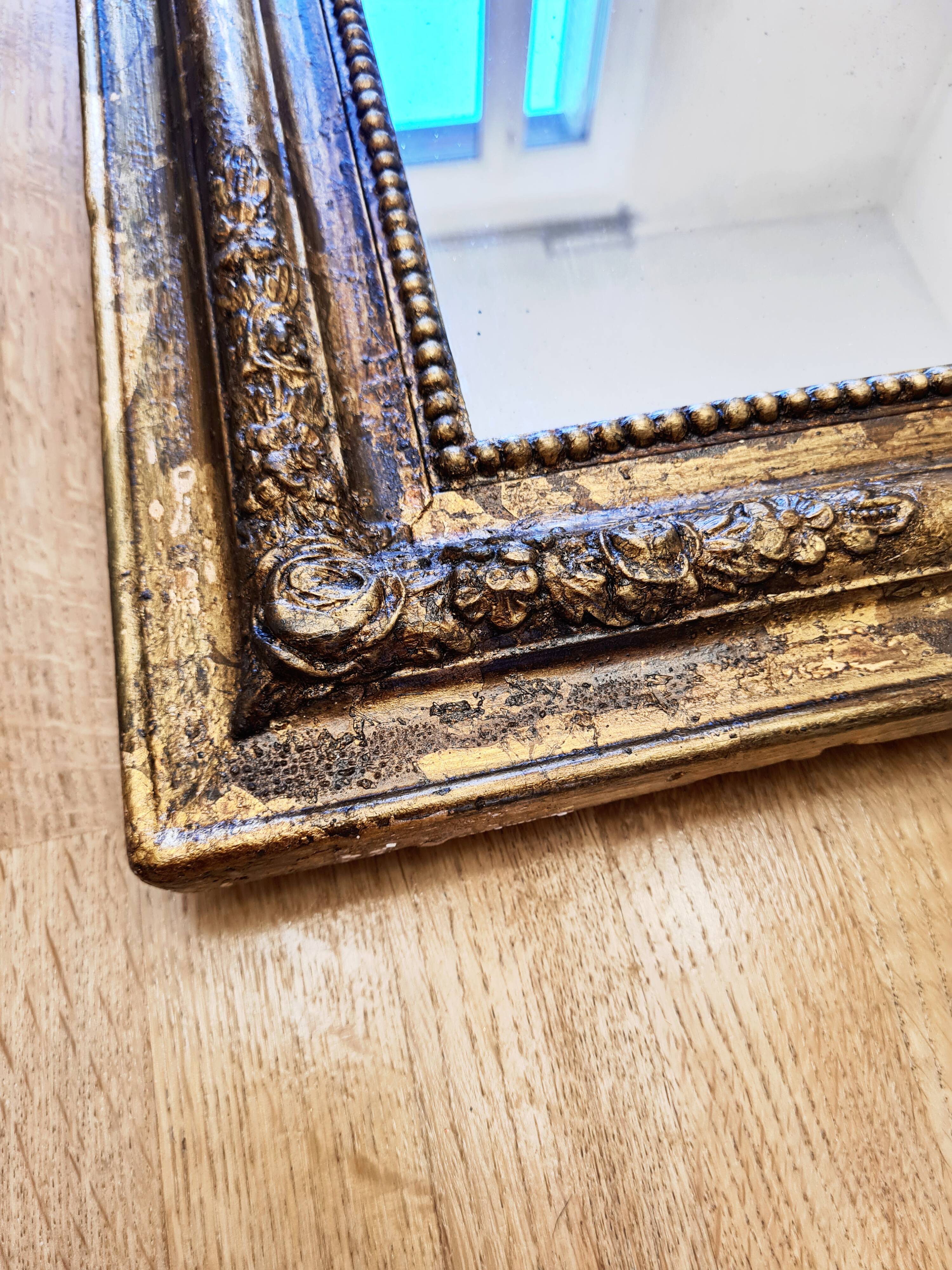 Louis-Philippe gilded mirror "Bertile"