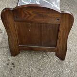 Art Deco bedside table in oak and marble
