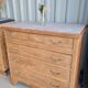 Commode art déco vintage bois massif