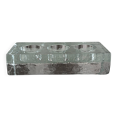 Brutalist glass tea light holder
