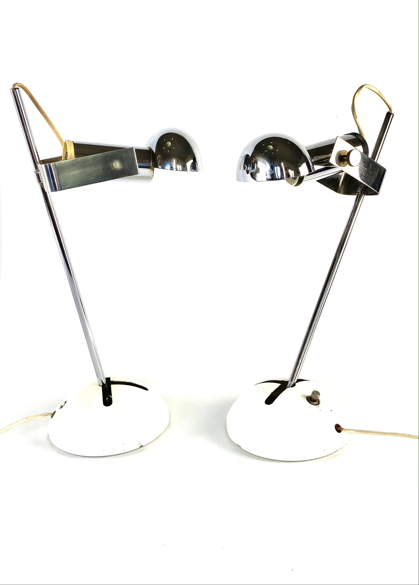 Robert Sonneman, pair of T395 Table Lamp for Luci Milan, 1972