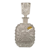 Real lead crystal foreign, small molded glass carafe and stopper