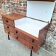 Vintage teak sideboard, large antique chest of drawers.