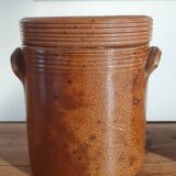 Set of 4 stoneware grease pots