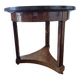 Mahogany side table with a marble top
