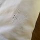 Grand drap de trousseau monogramme AM