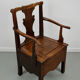 Fauteuil en chêne anglais 18ème siècle