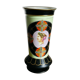 Vase Lebœuf Millet & Cie décor Empire profil femme romaine sur fond vert