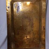 Large rectangular Moroccan copper tray.