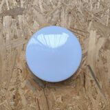 White opaline ceiling light 1970