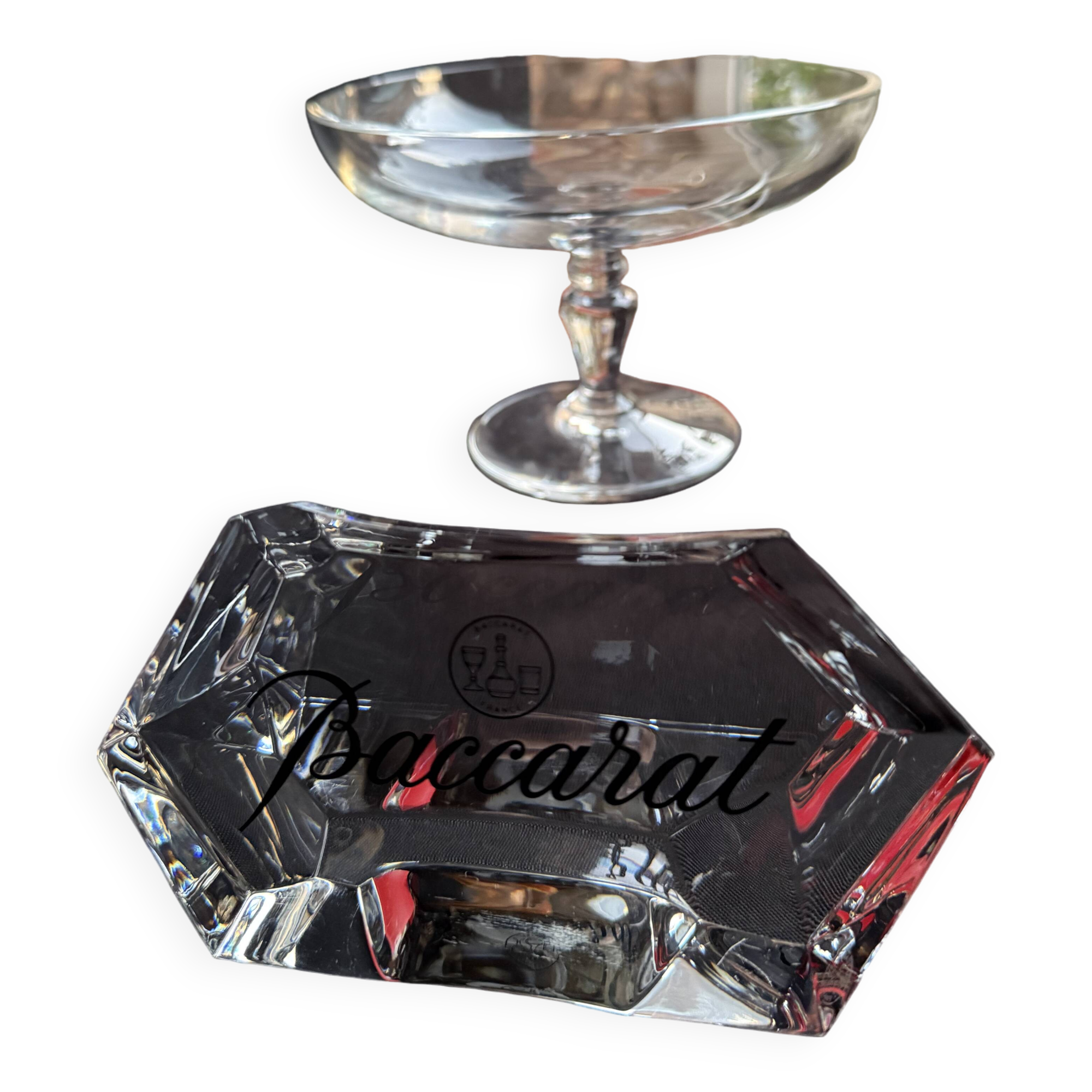 Coupe sur pied Baccarat Vence estampillée en coffret