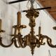 Golden chandelier with 6 branches