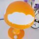 Mushroom lamp, orange cloud Skojig, henrik preutz design for Ikea, 1990