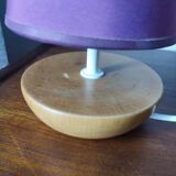 Wooden bedside lamp
