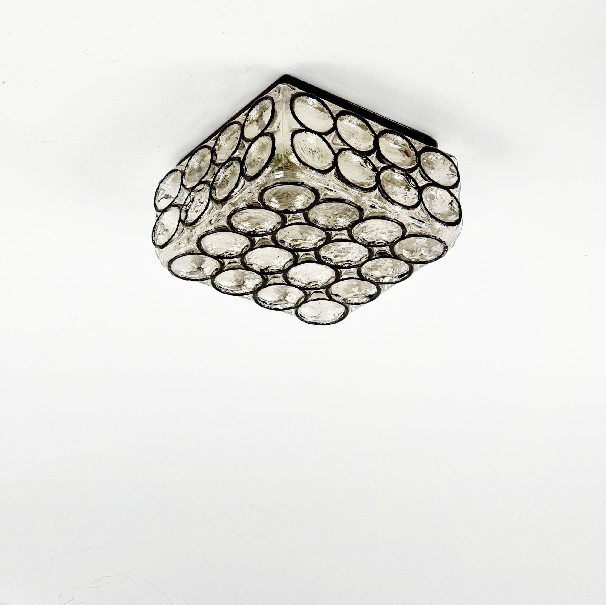 Pair of Mid-Century Glass Wall Lights from Limburg, Germany, 1960s