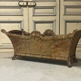 Large painted wooden planter, 19th century