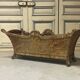 Large painted wooden planter, 19th century