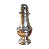 Large silver-plated metal sugar shaker, Godrons pattern