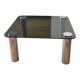Marco Zanuso Coffee Table in Stainless Steel by Zanotta Vintage 1970