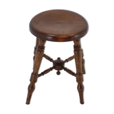 1940s Wooden Stool, Czechoslovakia