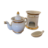 Porcelain teapot with stove