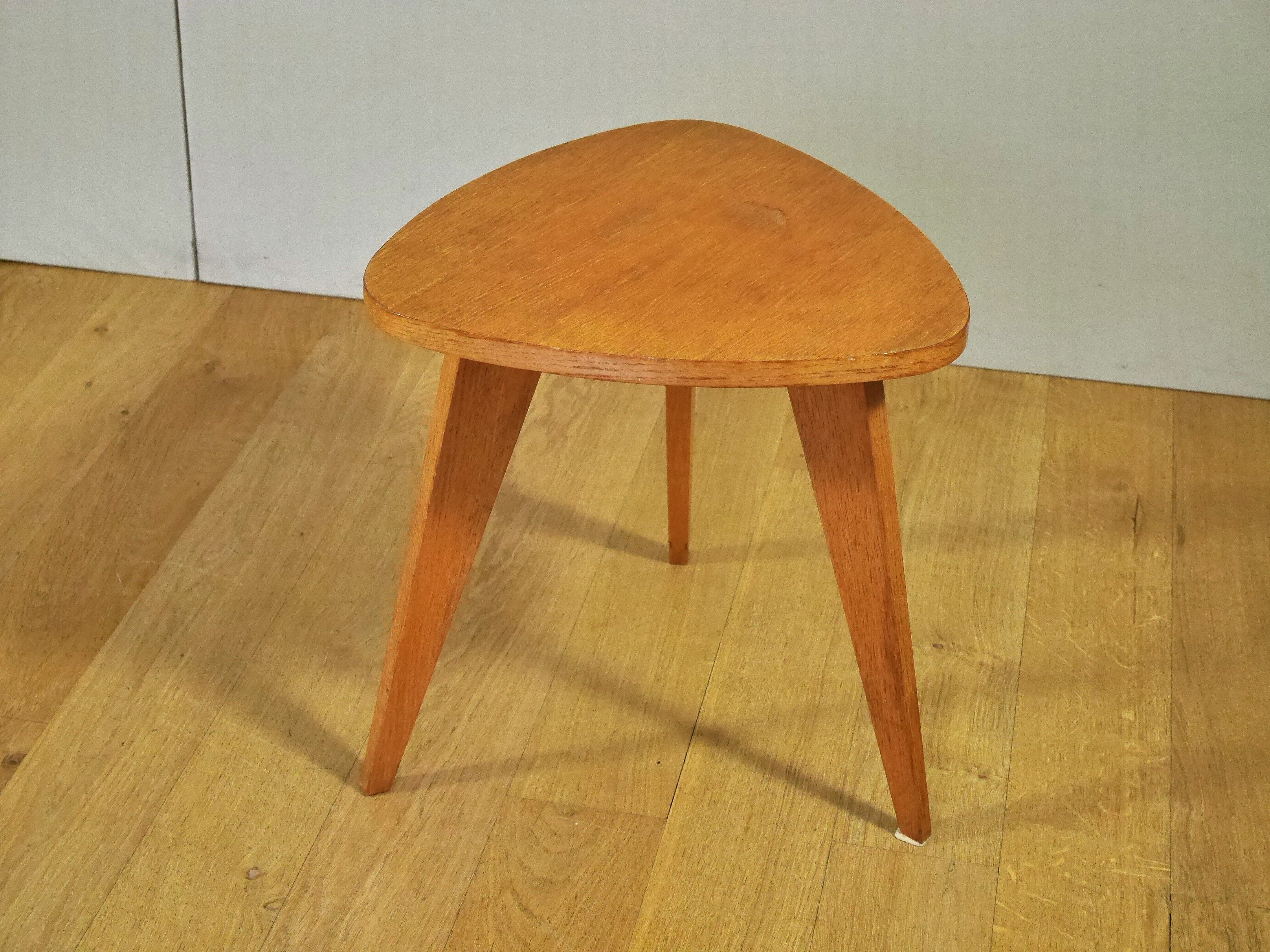 Tripod table oak 50s