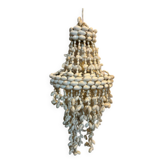 Lustre suspension en coquillage année 1970