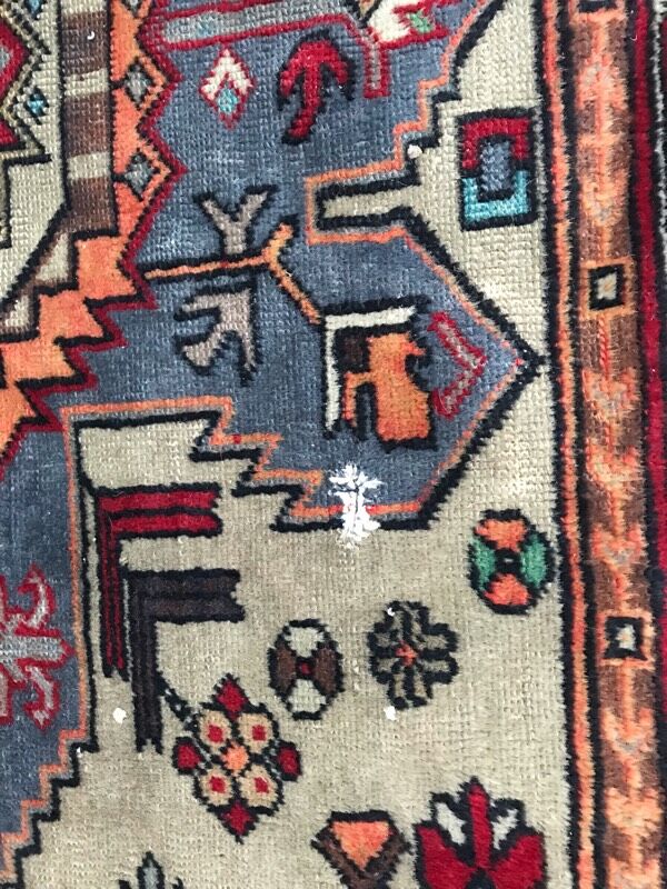 Carpet Caucasian chirwan 20th century handmade 130 x 204 cm