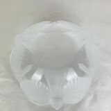 JG Durand Art Deco style crystal bird salad bowl