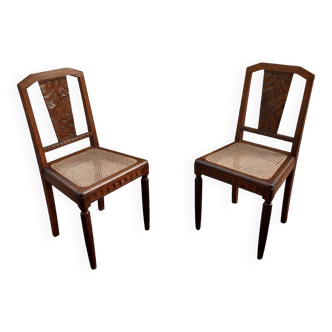 Lot de 2 chaises carola fabriquées par les usines stella | Selency