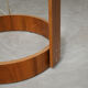 Lampadaire scandinave plywood globe 1960