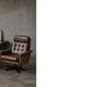 Vintage Mid-Century Danish Modern Brown Leather Swivel Armchair, 1970s