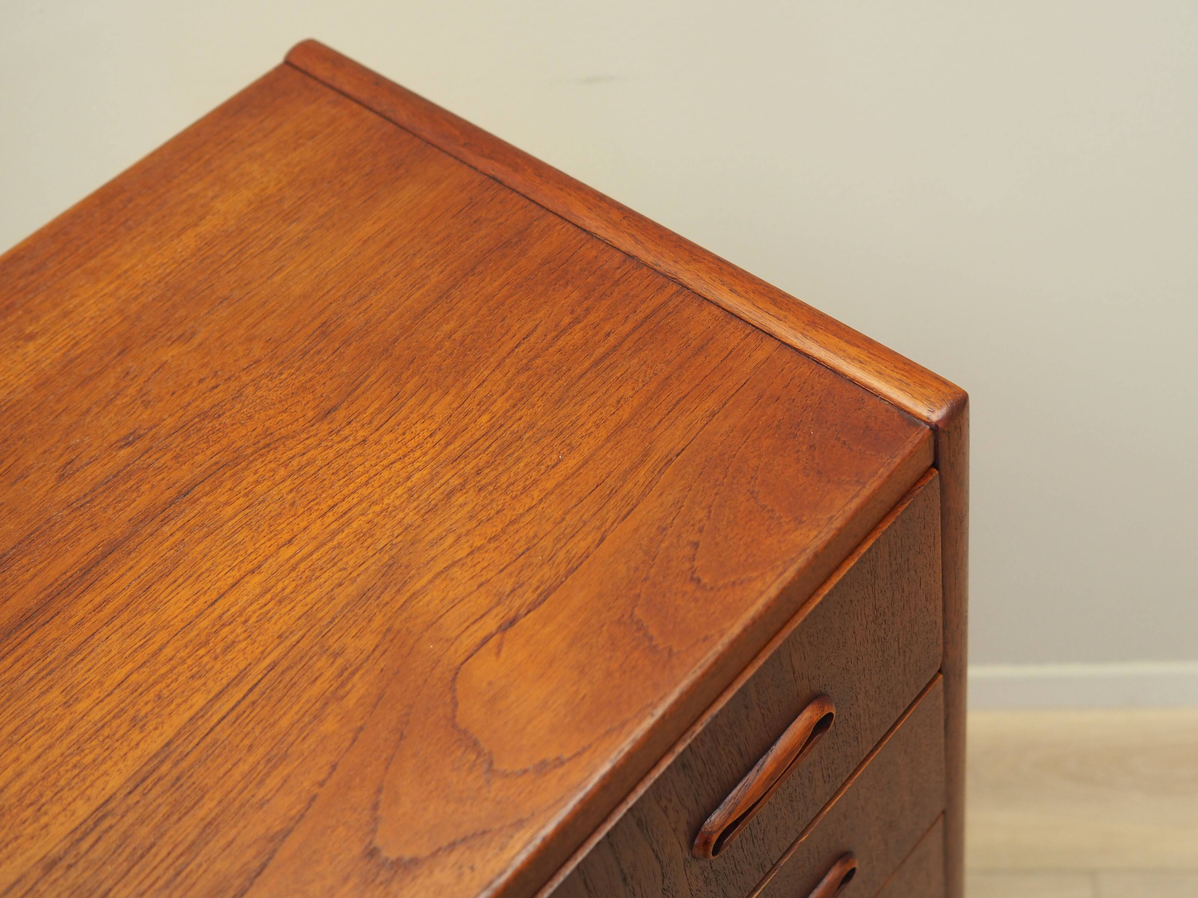 Teak chest of drawers, Danish design, 1970s, production: Denmark