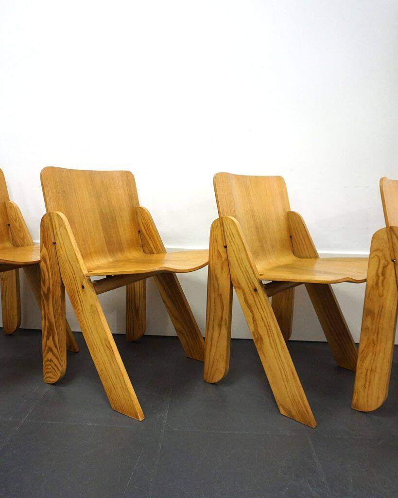 Ensemble de 4 chaises Peota par Gigi Sabadin pour Stilwood