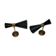 Paire d'appliques italiennes forme diabolo