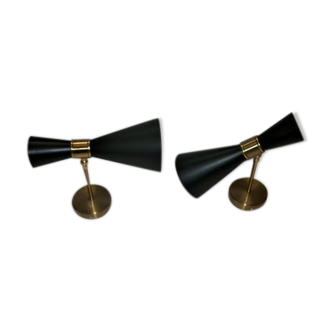 Pair of Italian appliques form diabolo